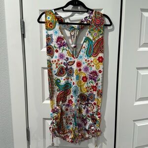 Luli Fama Deep V Short Romper